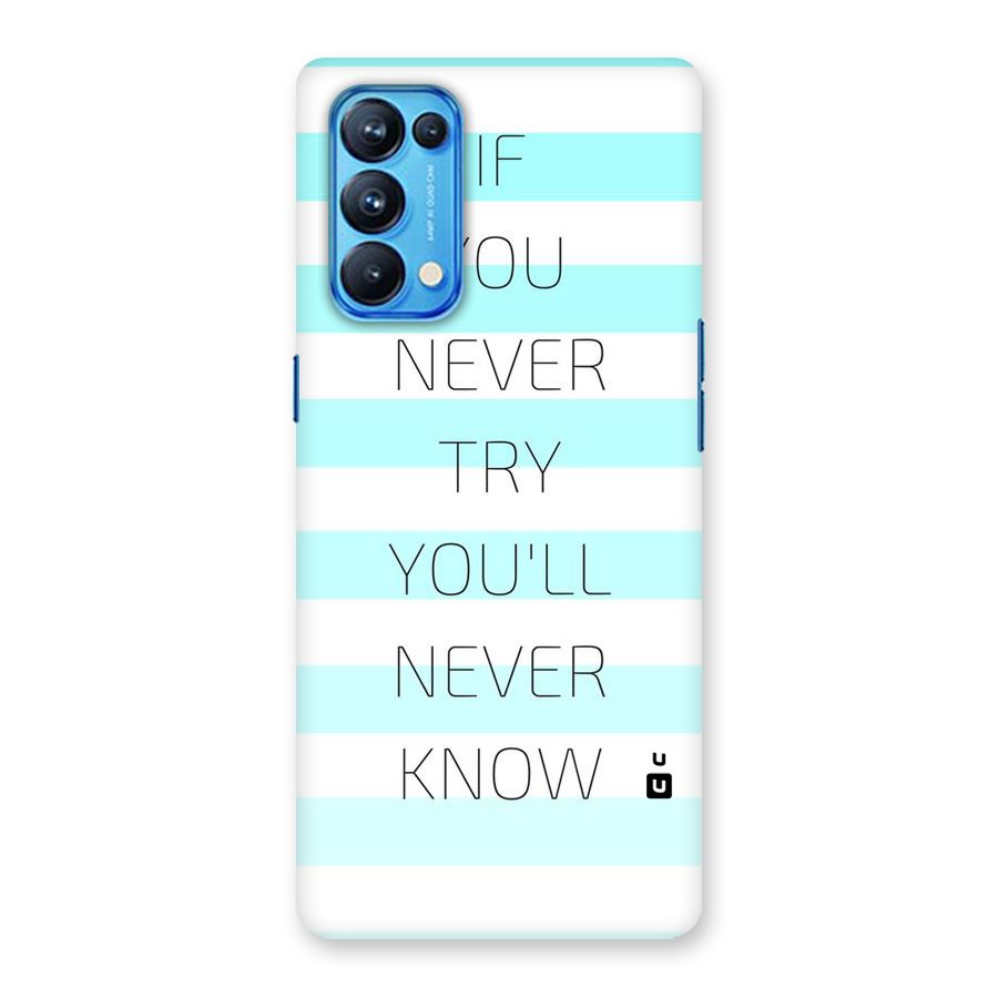Try Know Back Case for Oppo Reno5 Pro 5G