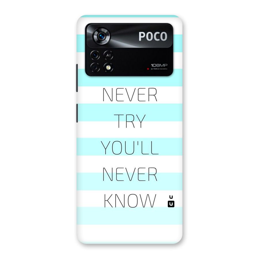 Try Know Back Case for Poco X4 Pro 5G