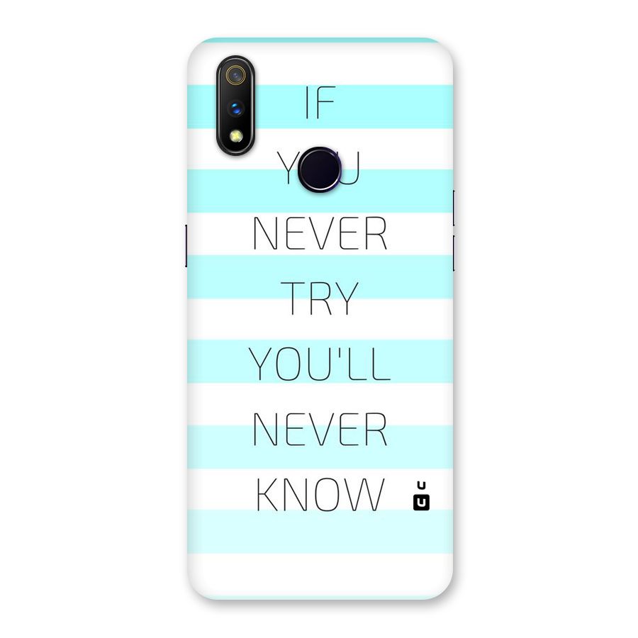 Try Know Back Case for Realme 3 Pro