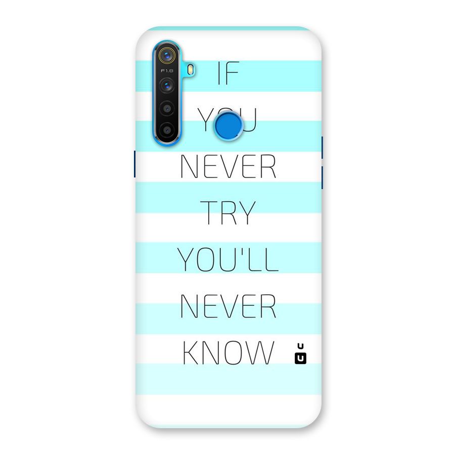 Try Know Back Case for Realme 5
