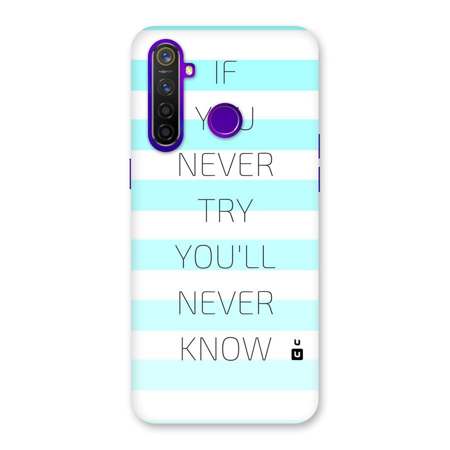 Try Know Back Case for Realme 5 Pro