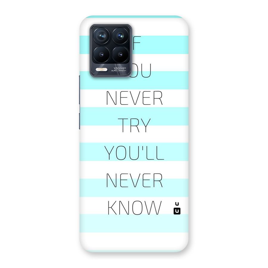 Try Know Back Case for Realme 8 Pro