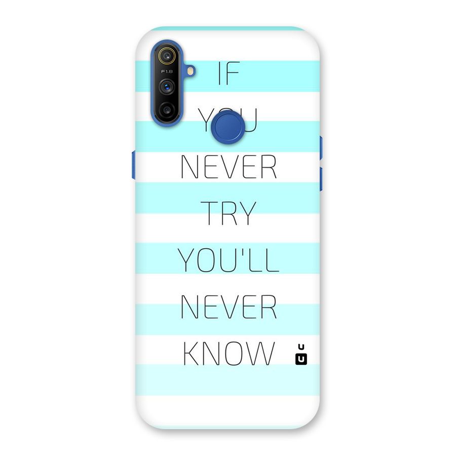 Try Know Back Case for Realme Narzo 10A