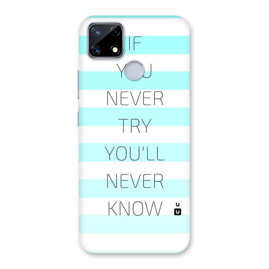 Try Know Back Case for Realme Narzo 20