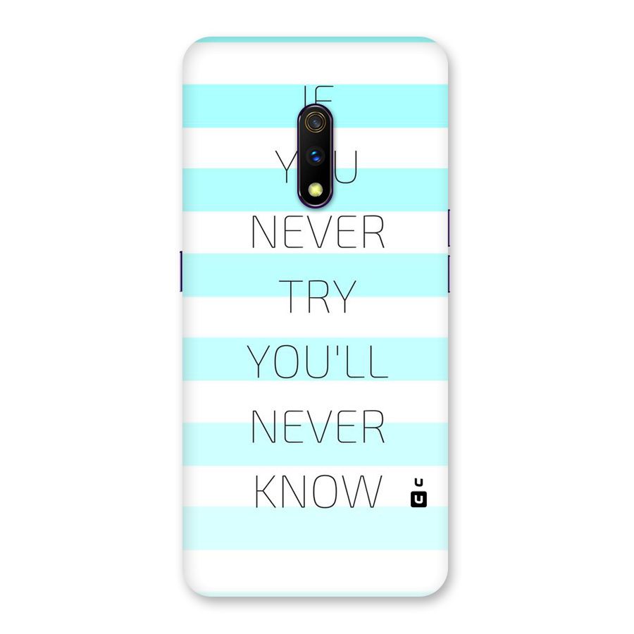 Try Know Back Case for Realme X