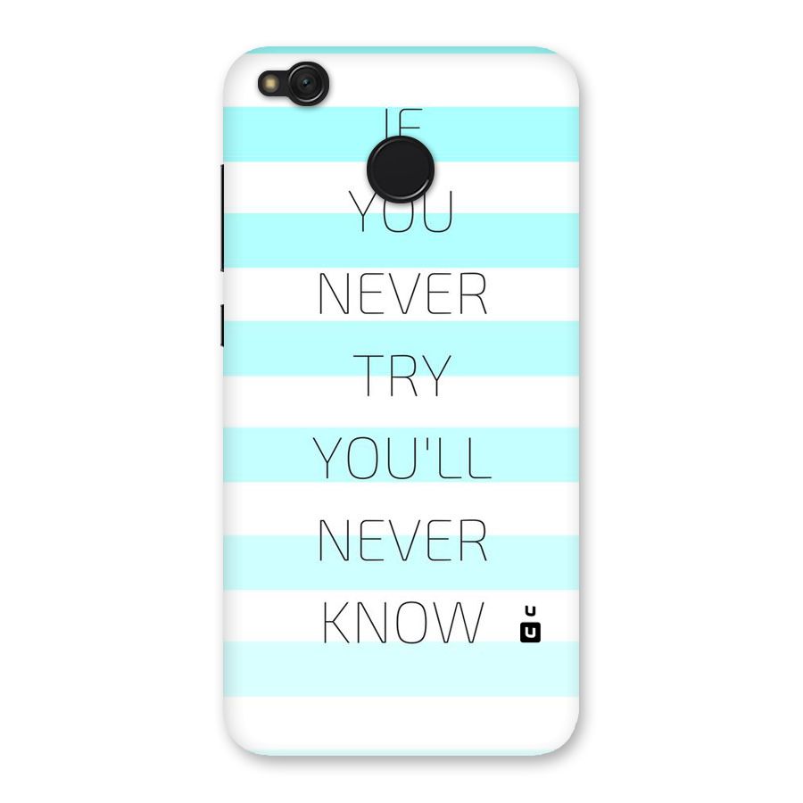 Try Know Back Case for Redmi 4