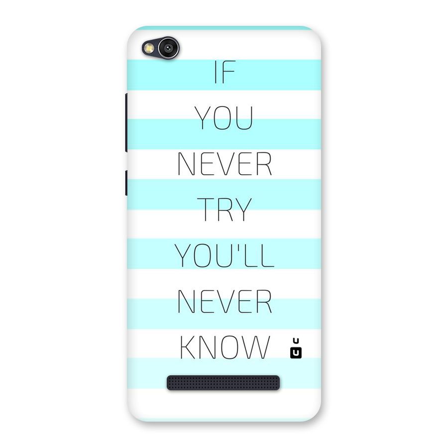 Try Know Back Case for Redmi 4A