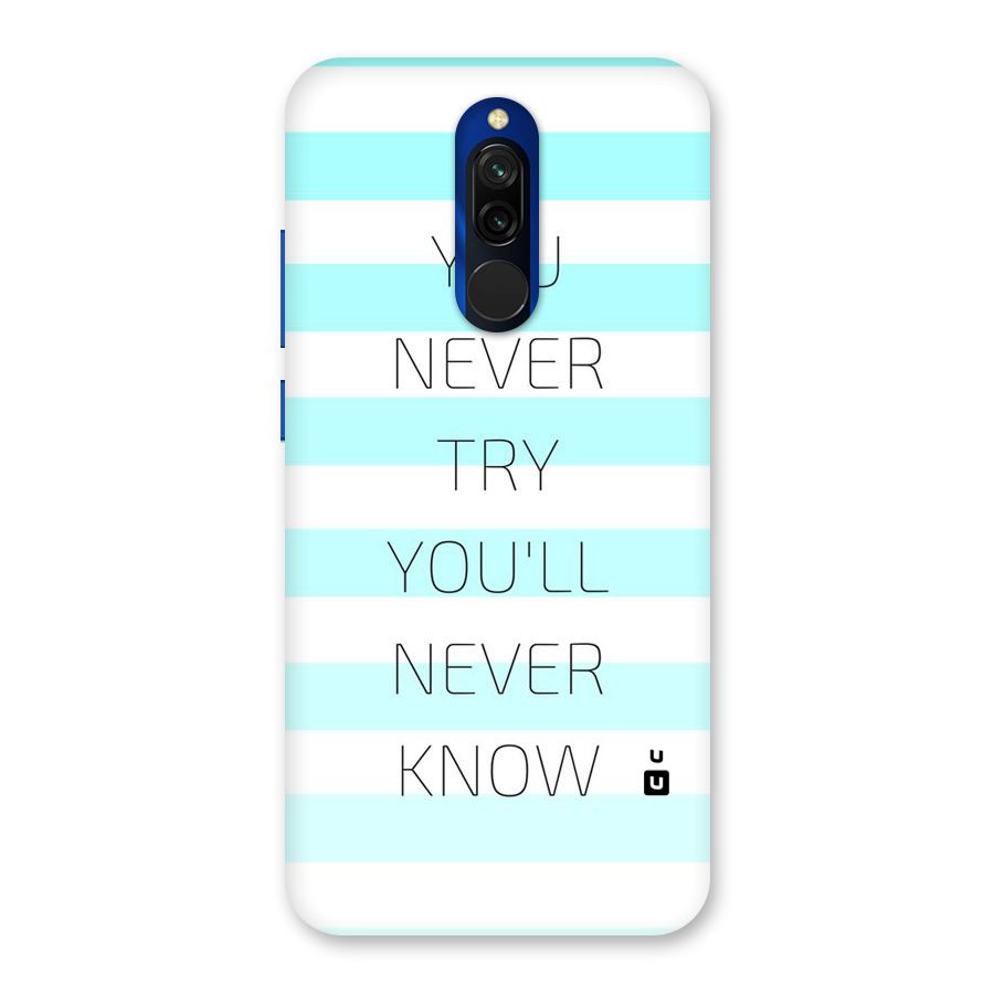 Try Know Back Case for Redmi 8