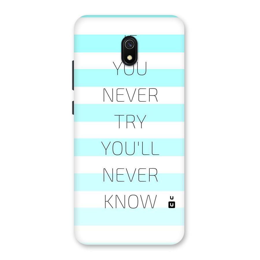 Try Know Back Case for Redmi 8A