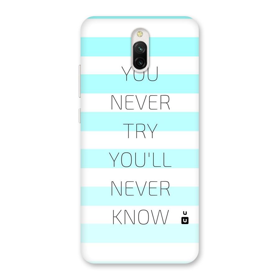 Try Know Back Case for Redmi 8A Dual