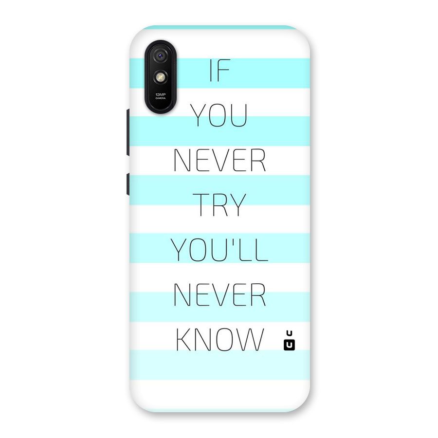 Try Know Back Case for Redmi 9A