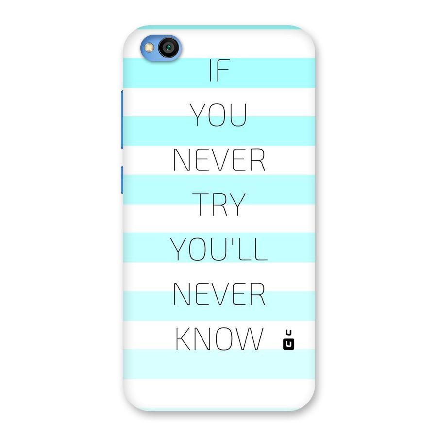 Try Know Back Case for Redmi Go
