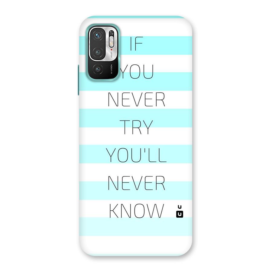 Try Know Back Case for Redmi Note 10T 5G