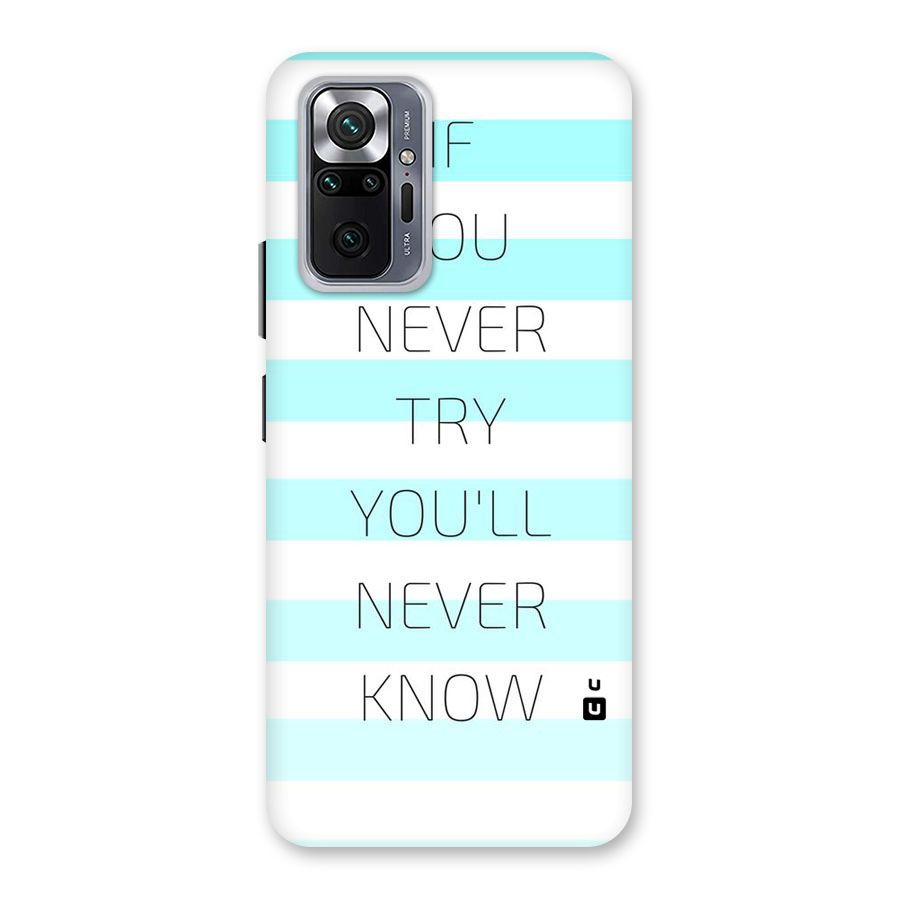 Try Know Back Case for Redmi Note 10 Pro Max