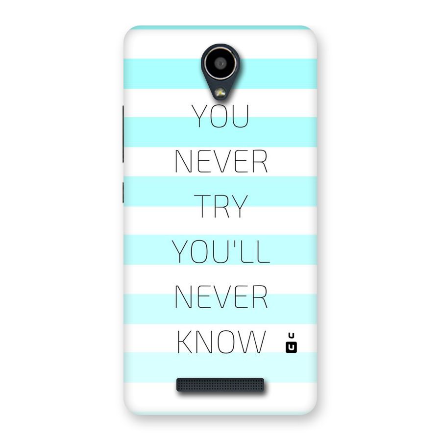 Try Know Back Case for Redmi Note 2