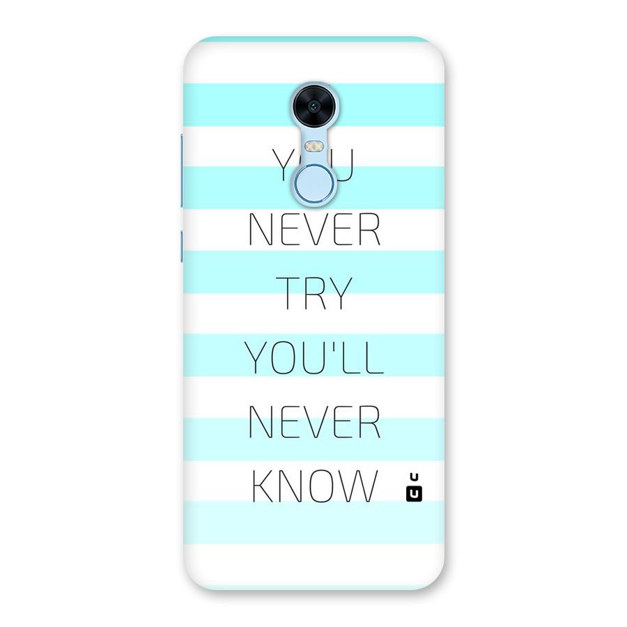 Try Know Back Case for Redmi Note 5