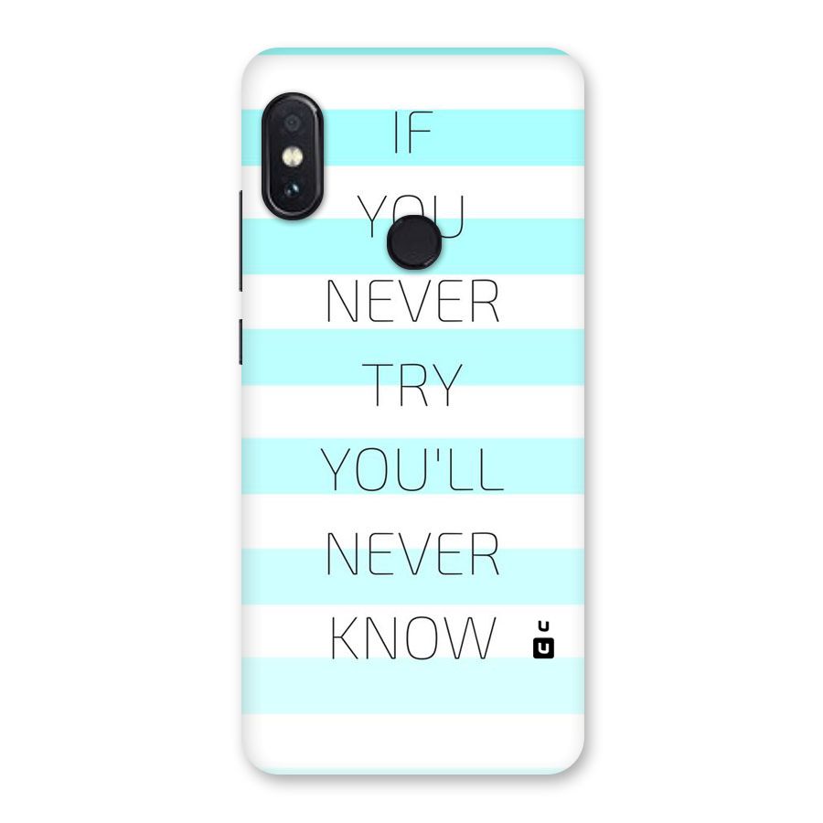 Try Know Back Case for Redmi Note 5 Pro