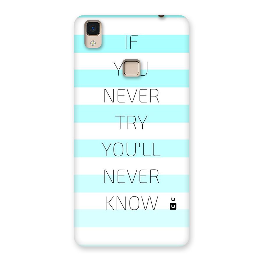 Try Know Back Case for V3 Max