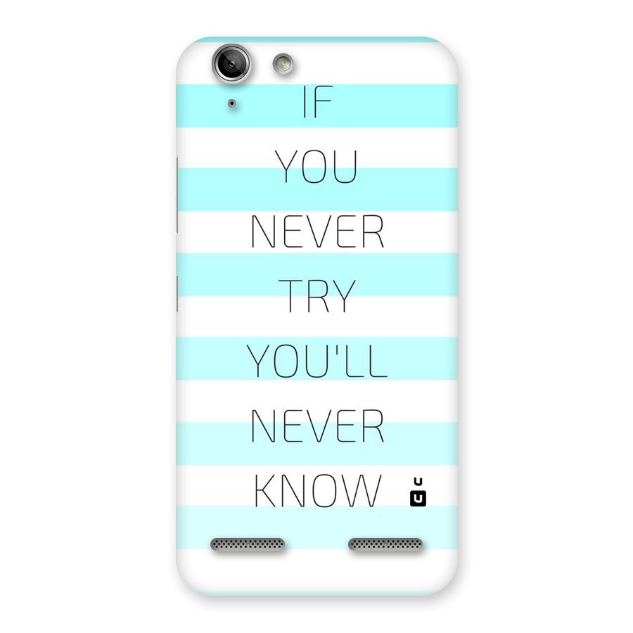 Try Know Back Case for Vibe K5 Plus
