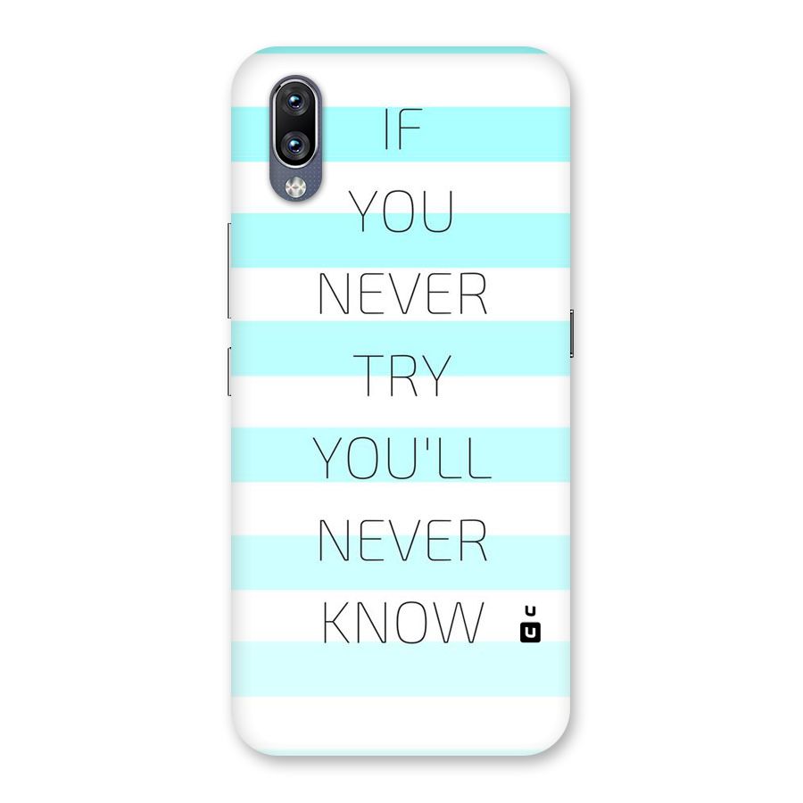Try Know Back Case for Vivo NEX