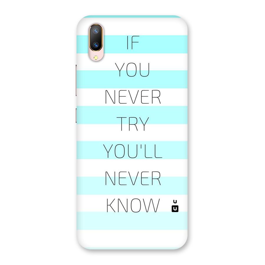 Try Know Back Case for Vivo V11 Pro