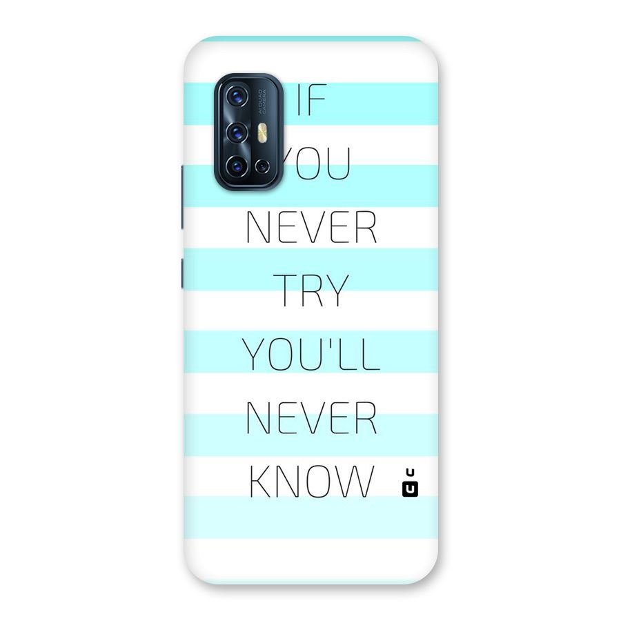 Try Know Back Case for Vivo V17