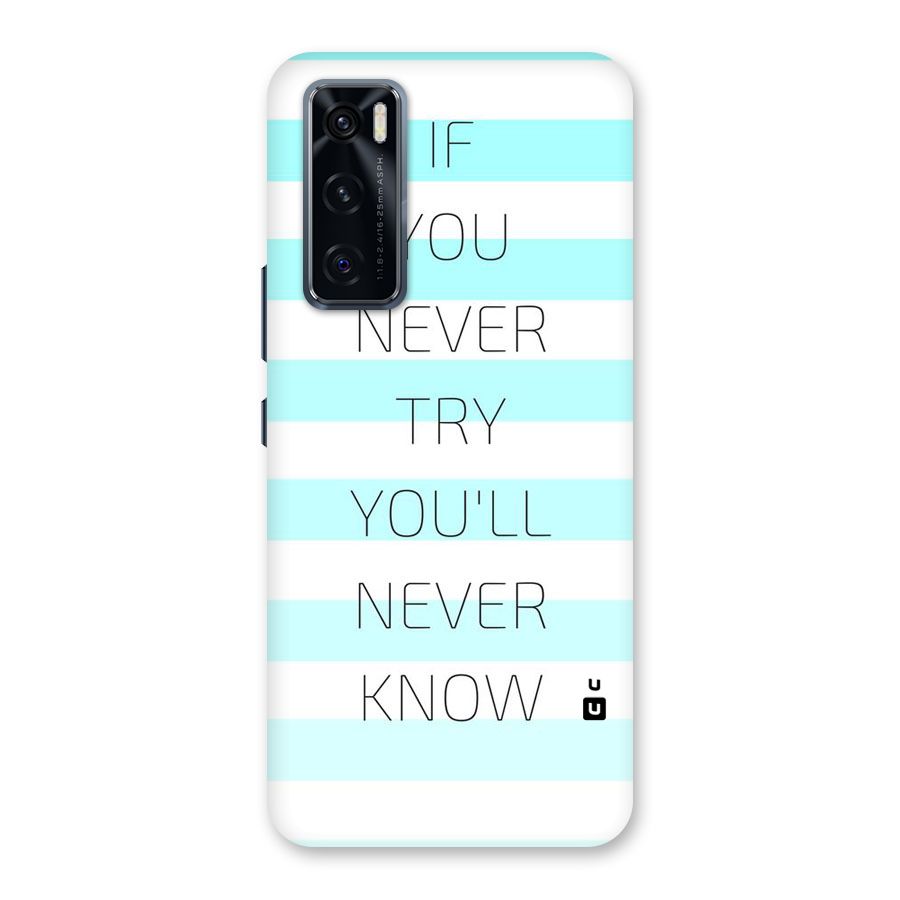 Try Know Back Case for Vivo V20 SE