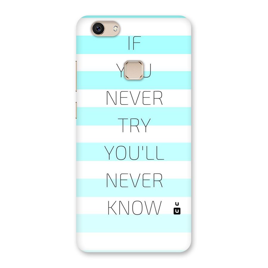 Try Know Back Case for Vivo V7