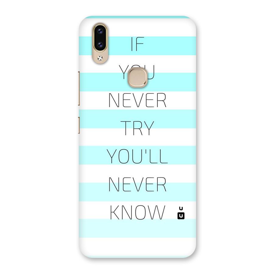 Try Know Back Case for Vivo V9 Youth