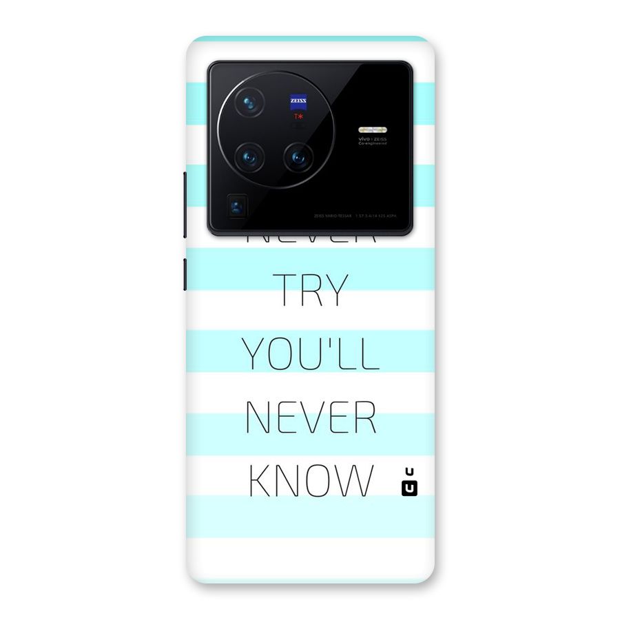 Try Know Back Case for Vivo X80 Pro