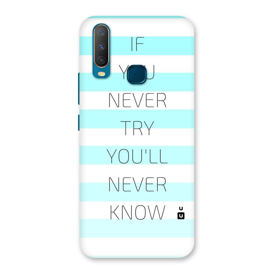 Try Know Back Case for Vivo Y11