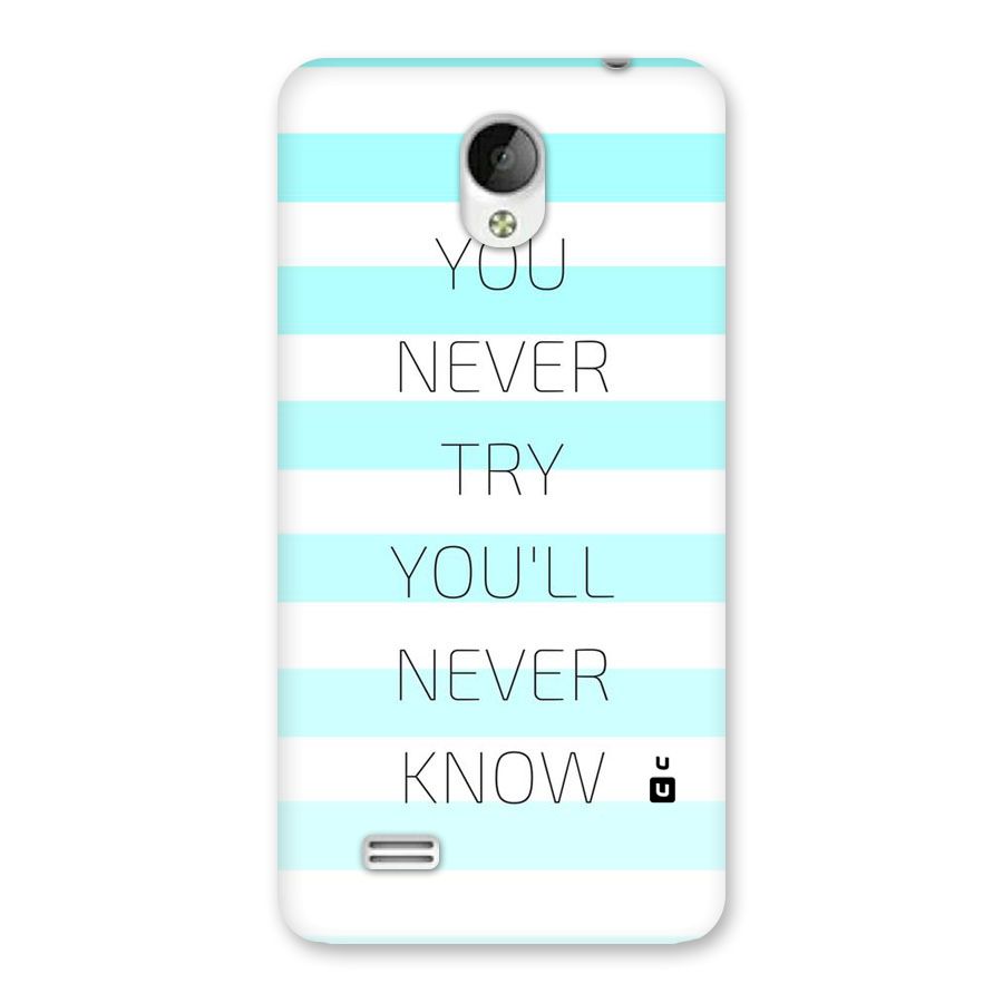 Try Know Back Case for Vivo Y21