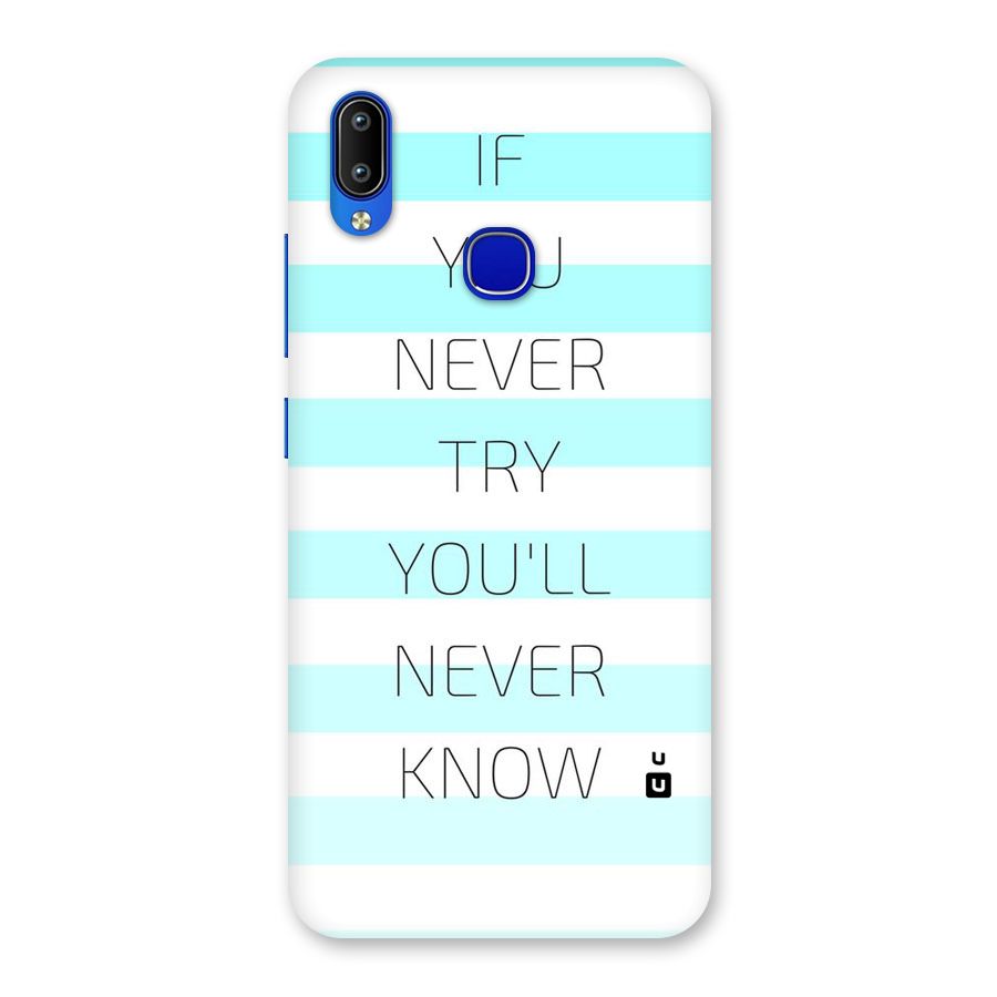 Try Know Back Case for Vivo Y91