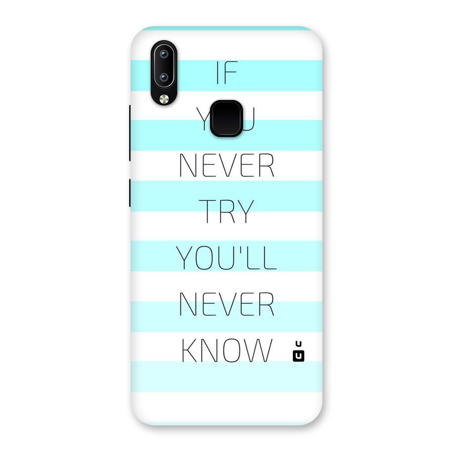 Try Know Back Case for Vivo Y93