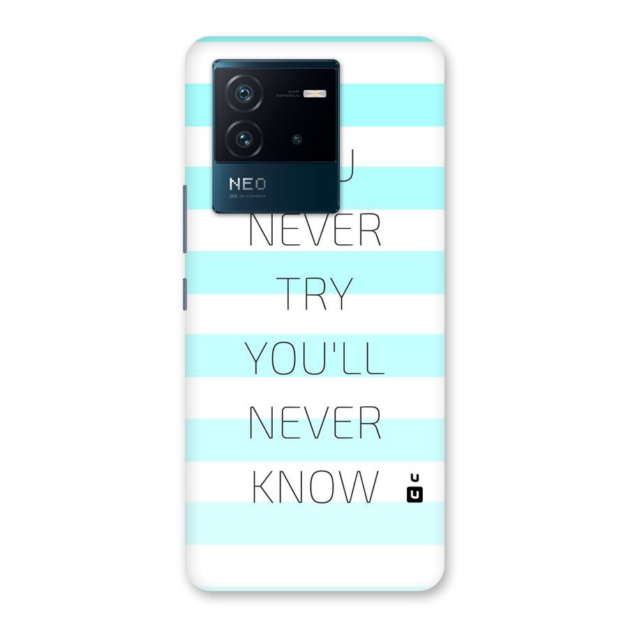 Try Know Back Case for Vivo iQOO Neo 6 5G
