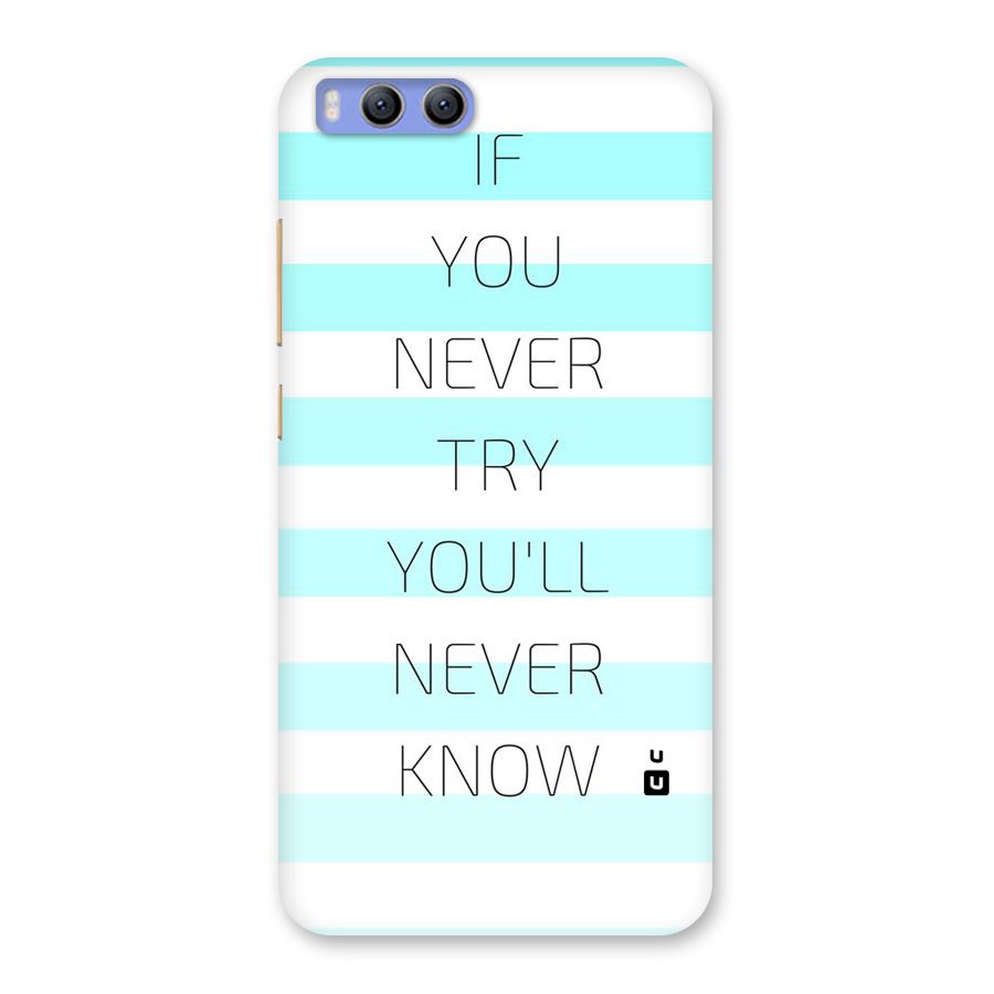 Try Know Back Case for Xiaomi Mi 6