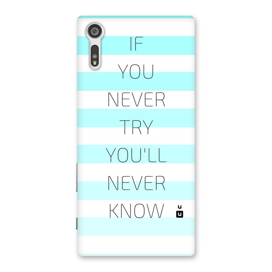 Try Know Back Case for Xperia XZ