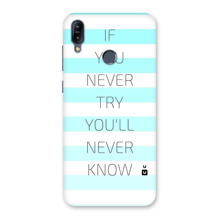 Try Know Back Case for Zenfone Max M2