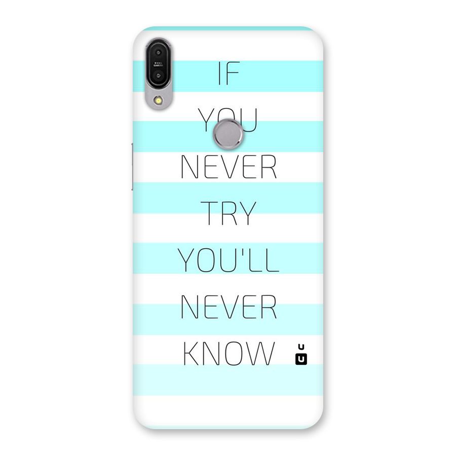 Try Know Back Case for Zenfone Max Pro M1