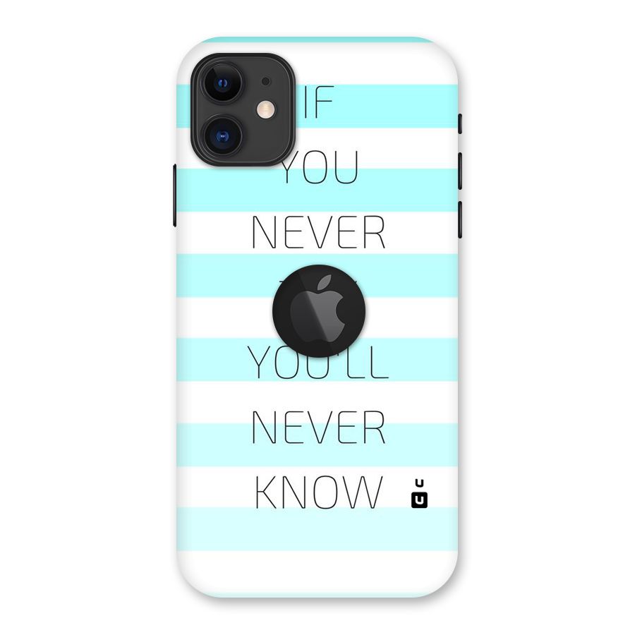 Try Know Back Case for iPhone 11 Logo Cut
