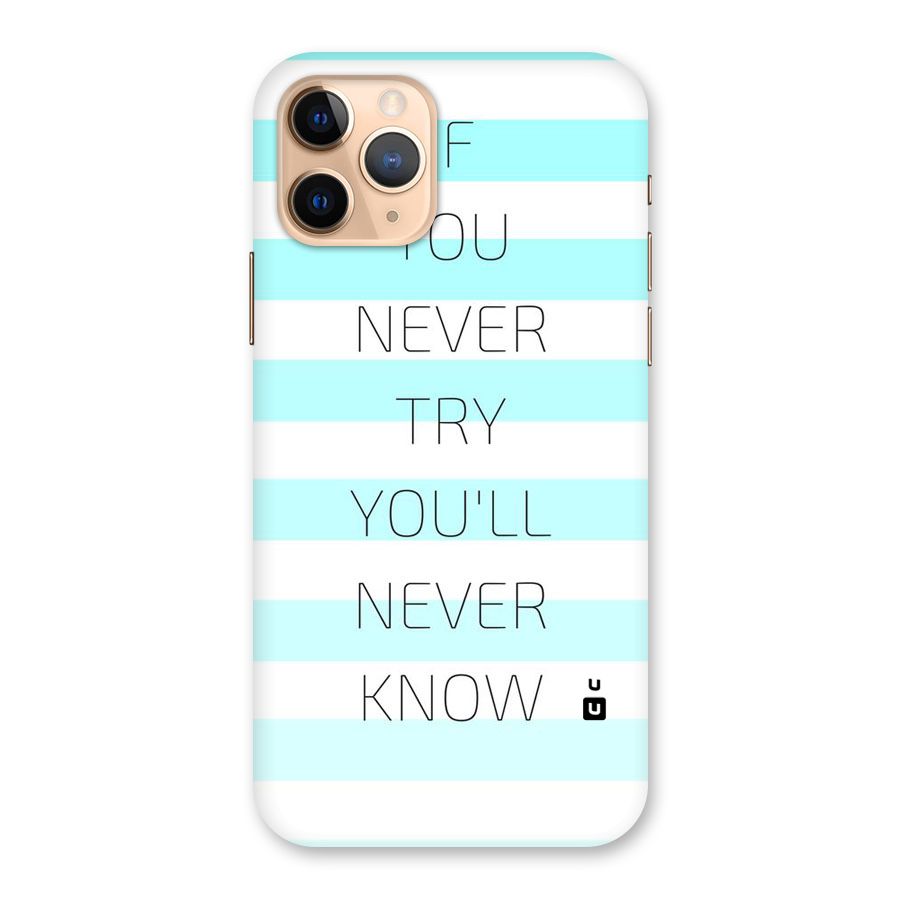 Try Know Back Case for iPhone 11 Pro