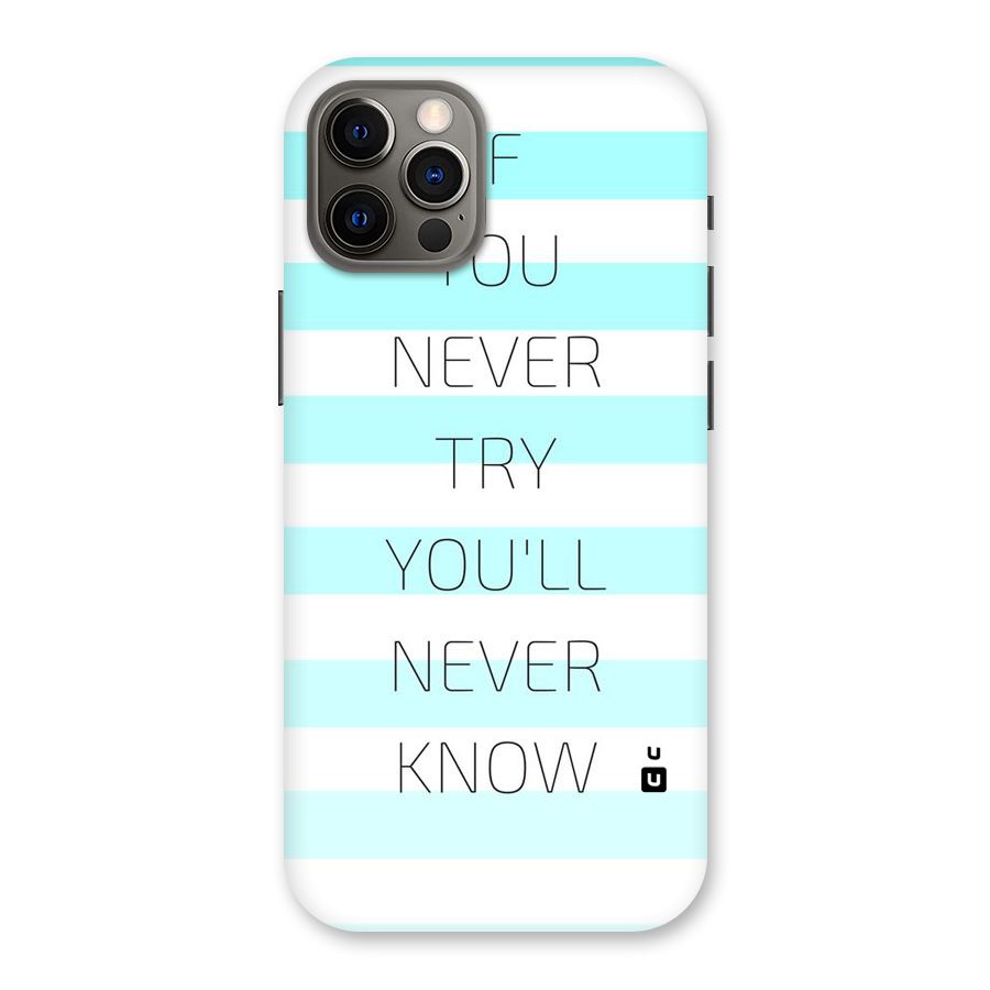 Try Know Back Case for iPhone 12 Pro