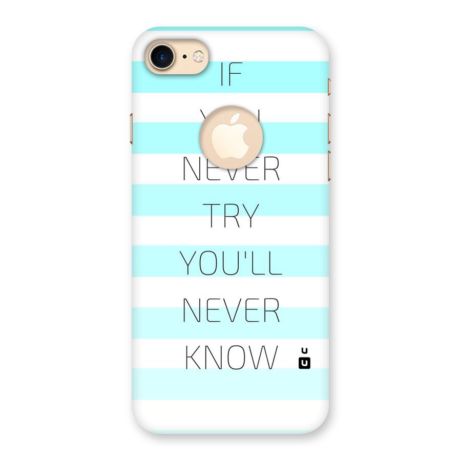 Try Know Back Case for iPhone 7 Logo Cut