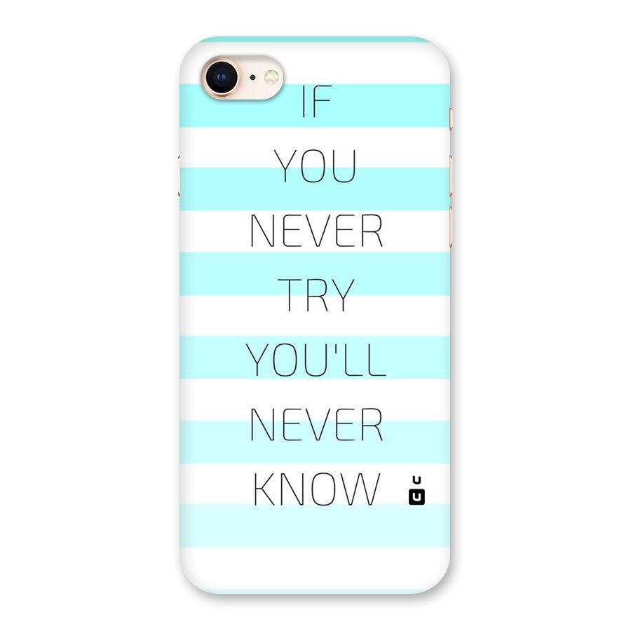 Try Know Back Case for iPhone 8