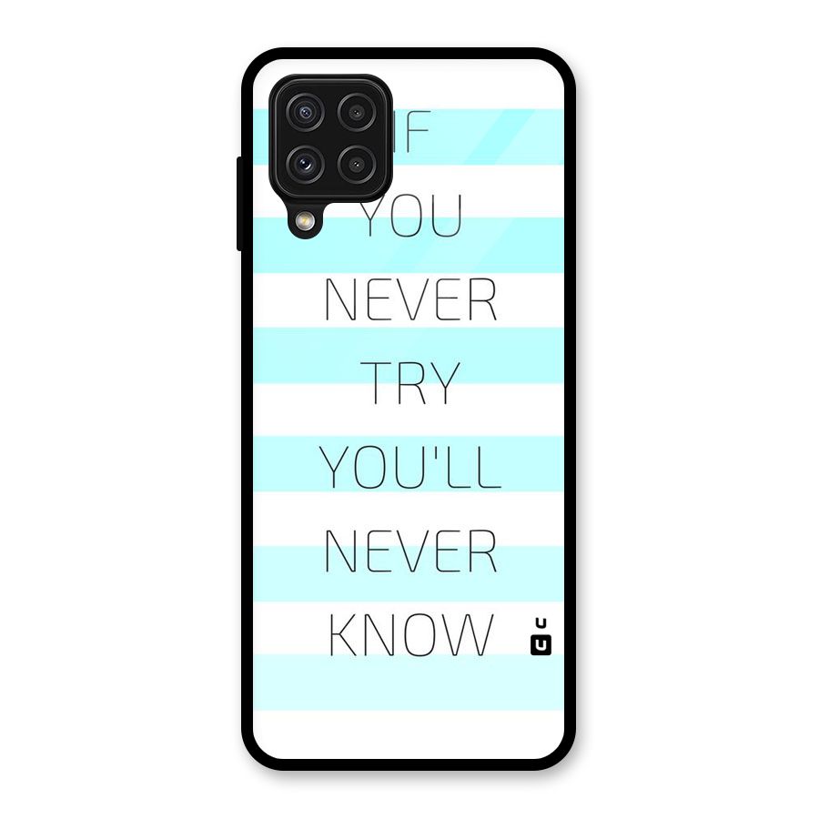 Try Know Glass Back Case for Galaxy A22 4G