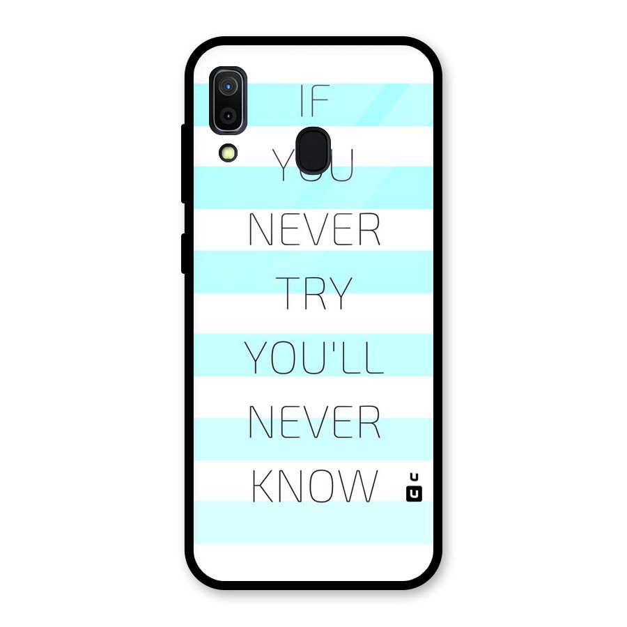 Try Know Glass Back Case for Galaxy A30