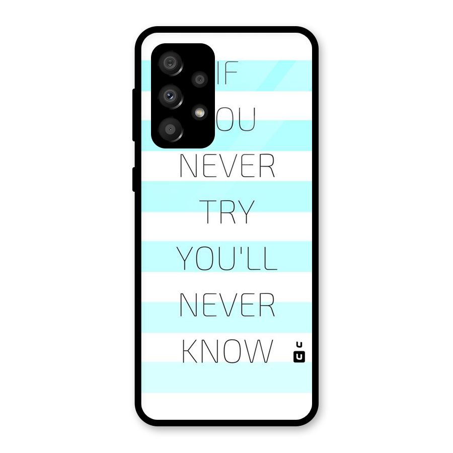 Try Know Glass Back Case for Galaxy A32