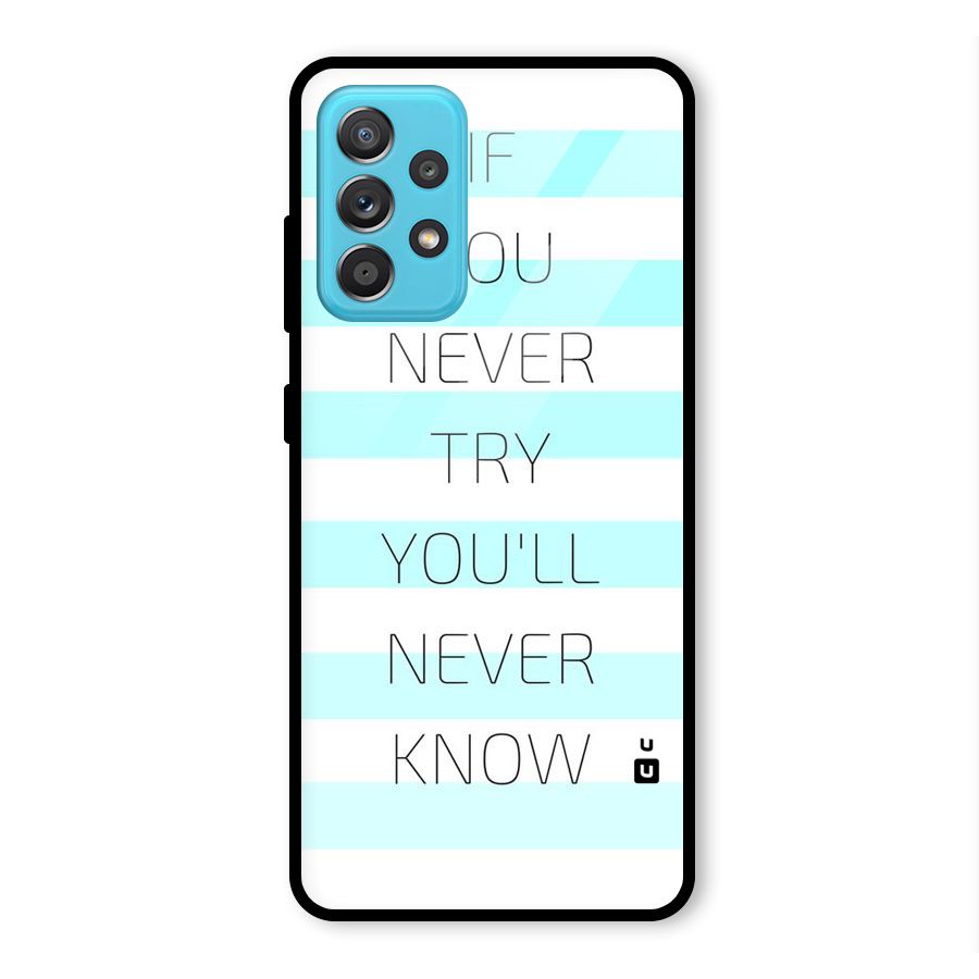 Try Know Glass Back Case for Galaxy A52