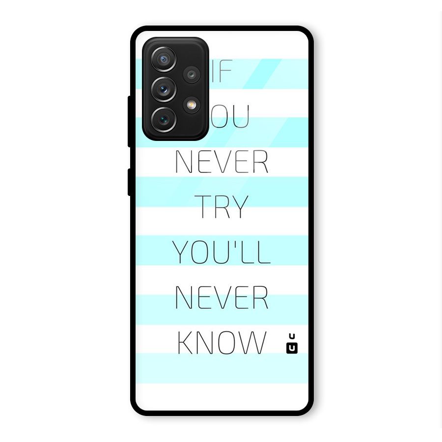Try Know Glass Back Case for Galaxy A72