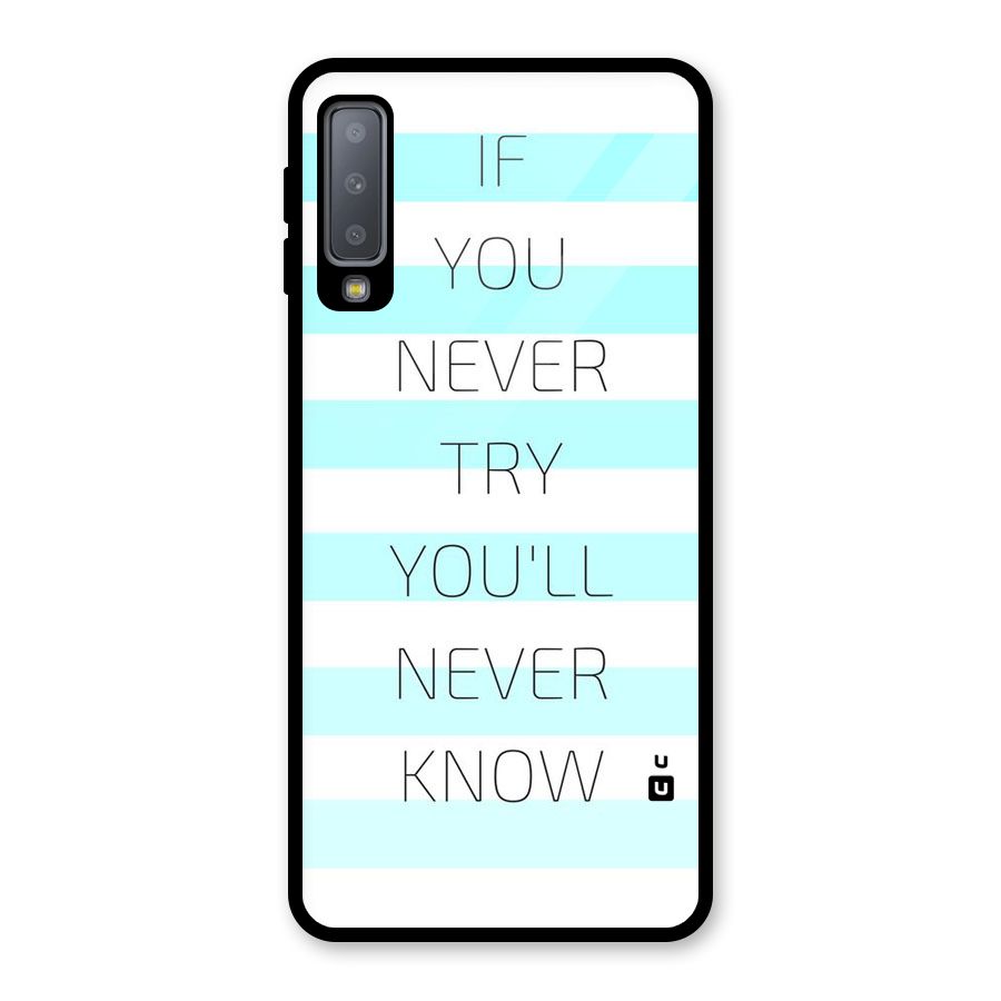Try Know Glass Back Case for Galaxy A7 (2018)